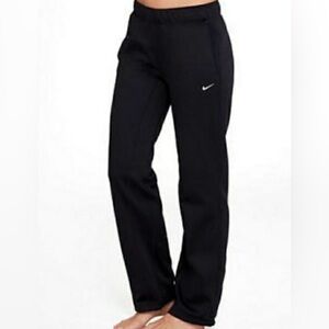 Nike Dri Fit Black Straight Leg Sweatpants Size Small
